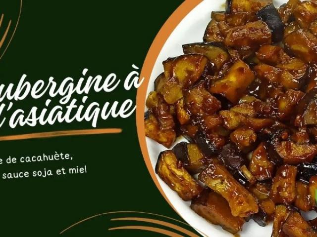 Aubergine au beurre de cacahuète