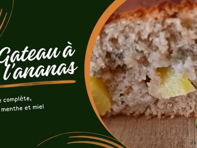 Gâteau ananas menthe